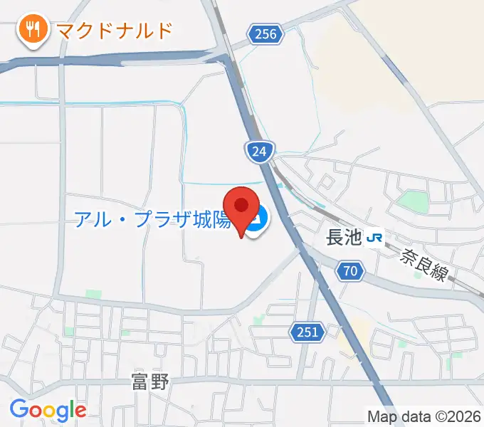 JEUGIAカルチャーセンター アル・プラザ城陽の地図