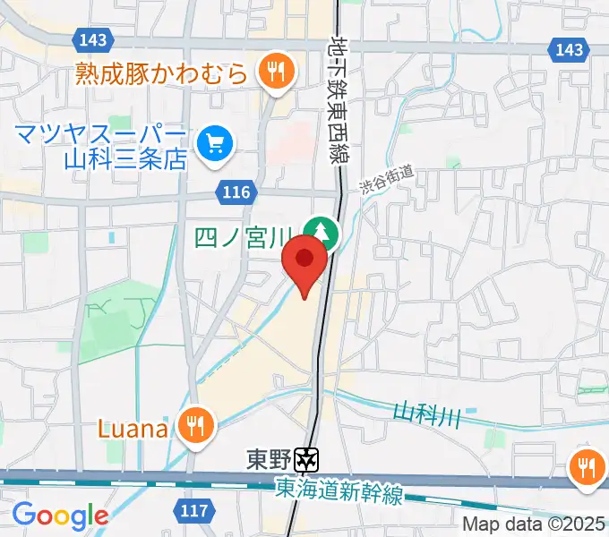 JEUGIAカルチャーセンター 西友山科の地図