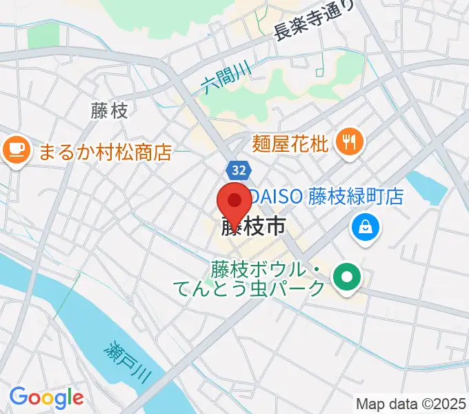 藤枝市民会館の地図