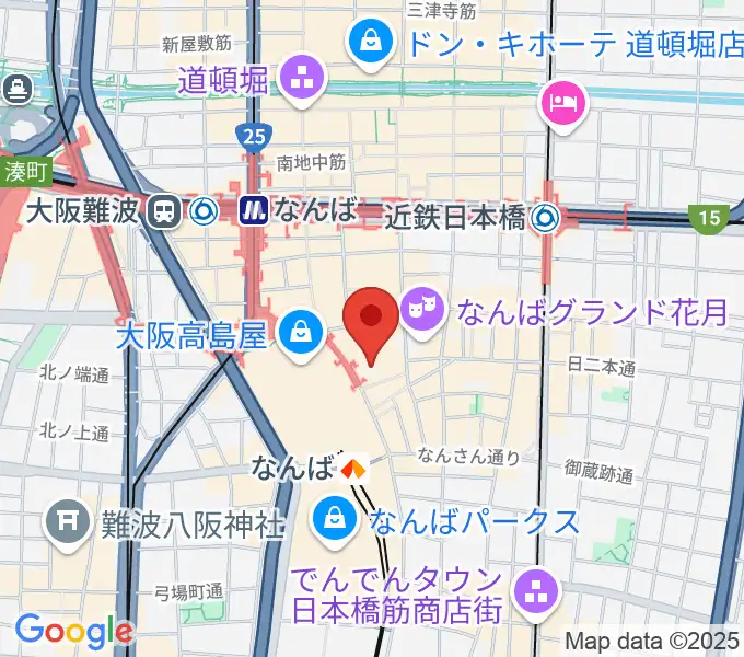 [移転]タワーレコード難波店の地図