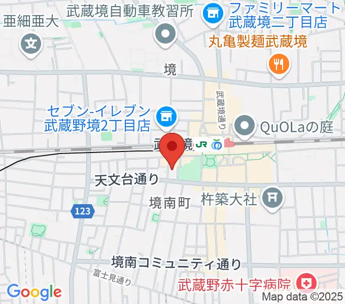 武蔵境レタスの地図
