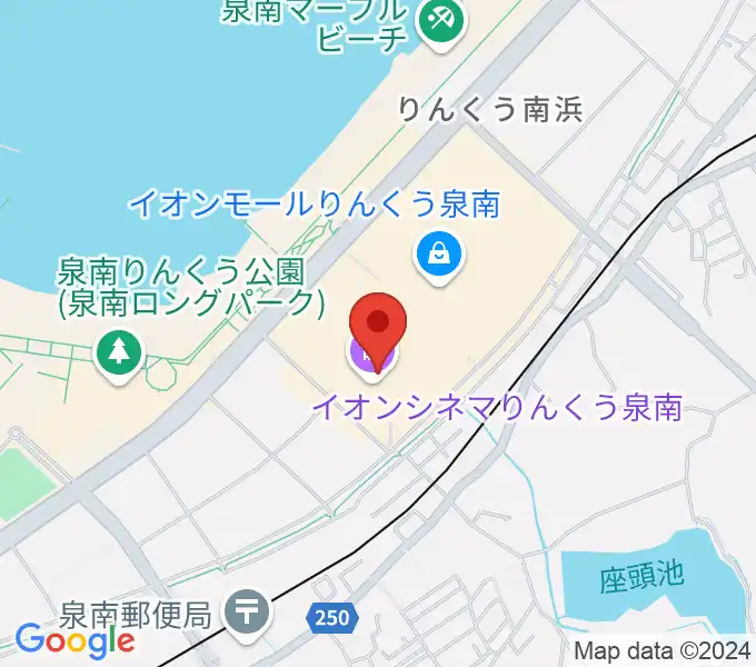 JEUGIAカルチャーセンター イオンモールりんくう泉南の地図