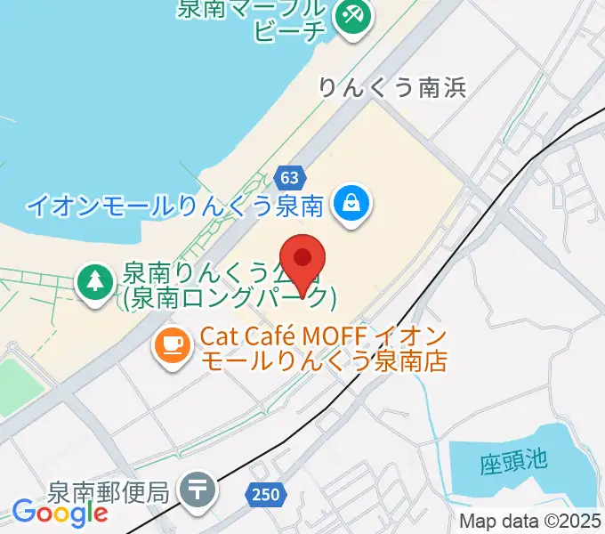 JEUGIAカルチャーセンター イオンモールりんくう泉南の地図