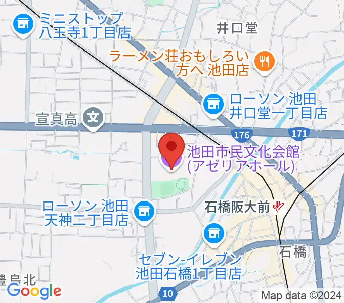 スタジオアゼリアの地図