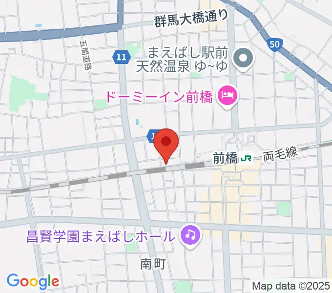 ダストボウル前橋店の地図