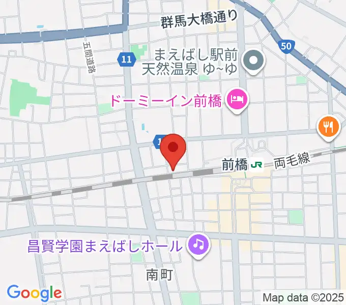ダストボウル前橋店の地図