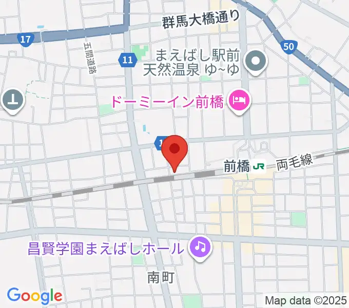 ダストボウル前橋店の地図