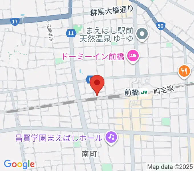 ダストボウル前橋店の地図