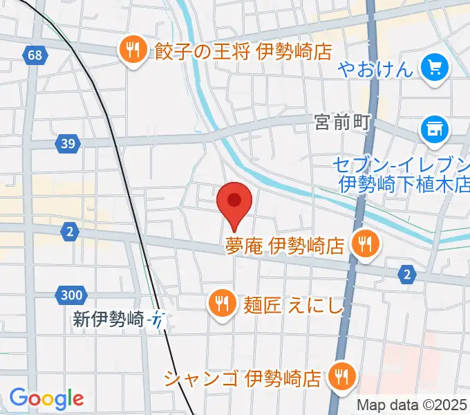 ダストボウル伊勢崎店の地図