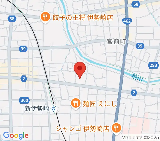 ダストボウル伊勢崎店の地図