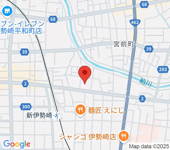 ダストボウル伊勢崎店の地図