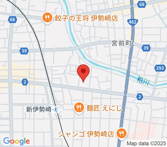 ダストボウル伊勢崎店の地図