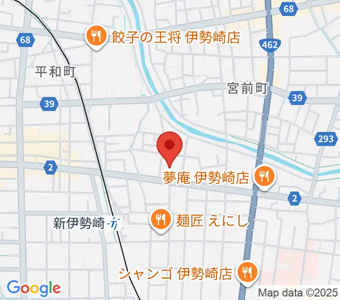 ダストボウル伊勢崎店の地図