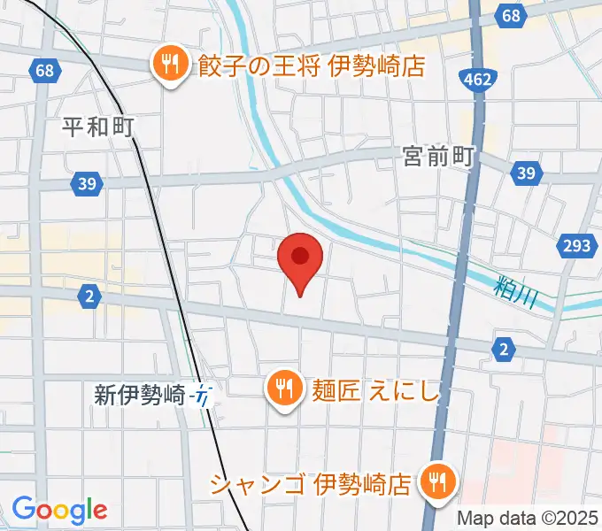 ダストボウル伊勢崎店の地図