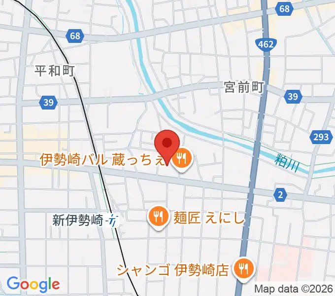 ダストボウル伊勢崎店の地図