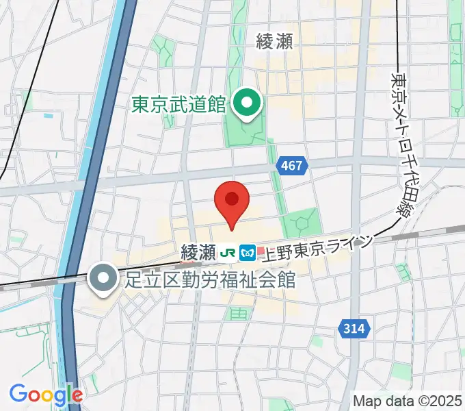 セブンカルチャークラブ綾瀬の地図