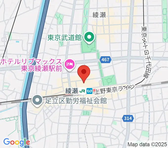 セブンカルチャークラブ綾瀬の地図