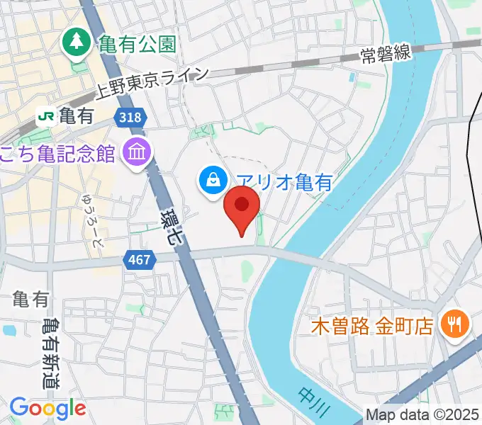 セブンカルチャークラブ亀有の地図