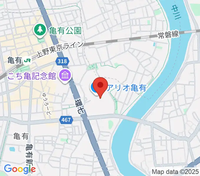 セブンカルチャークラブ亀有の地図