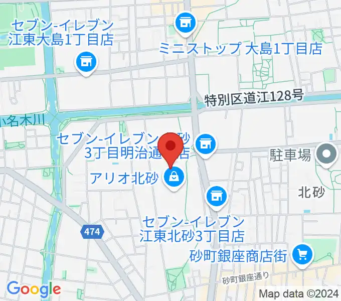 セブンカルチャークラブ北砂の地図