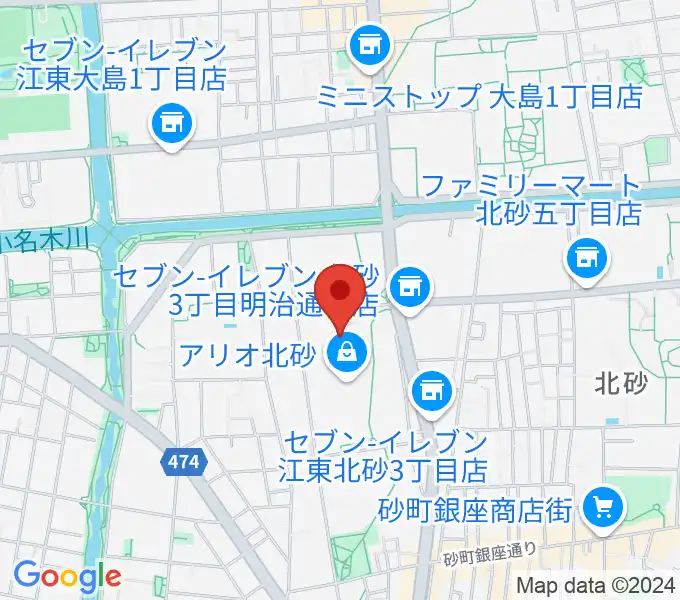 セブンカルチャークラブ北砂の地図