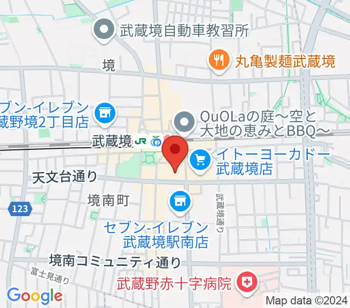 セブンカルチャークラブ武蔵境の地図