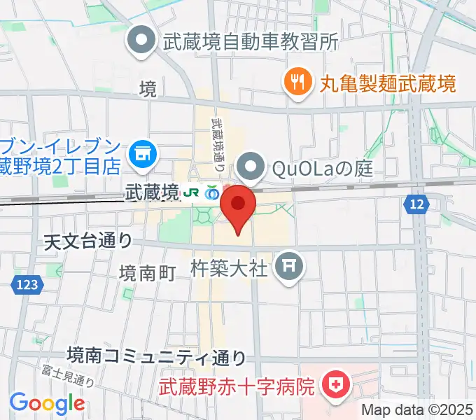 セブンカルチャークラブ武蔵境の地図