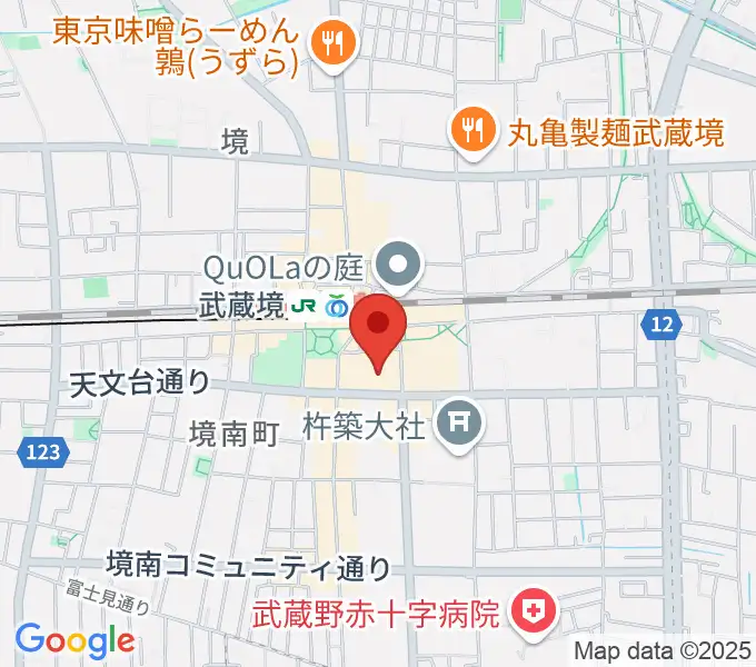 セブンカルチャークラブ武蔵境の地図