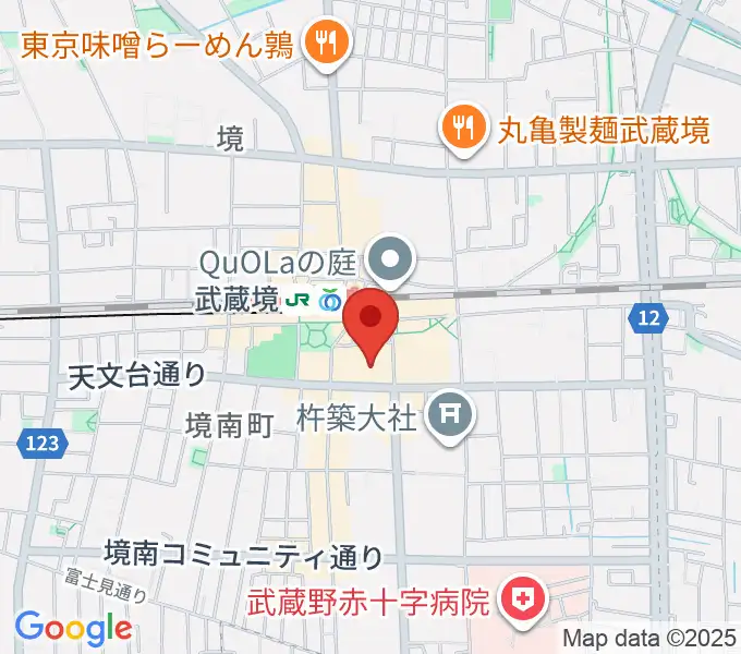セブンカルチャークラブ武蔵境の地図