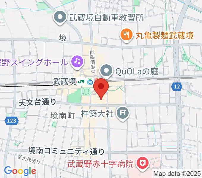 セブンカルチャークラブ武蔵境の地図