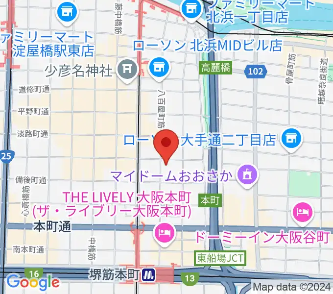 ライブスポットテンションの地図