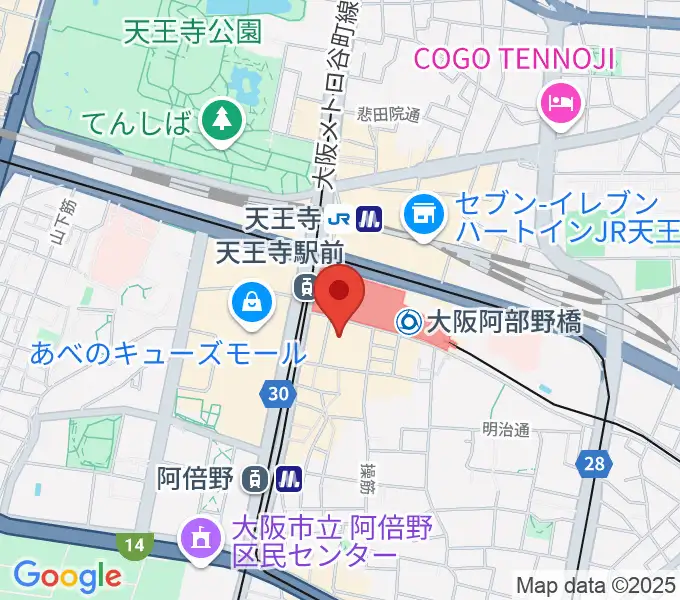 タワーレコード あべのHoop店の地図