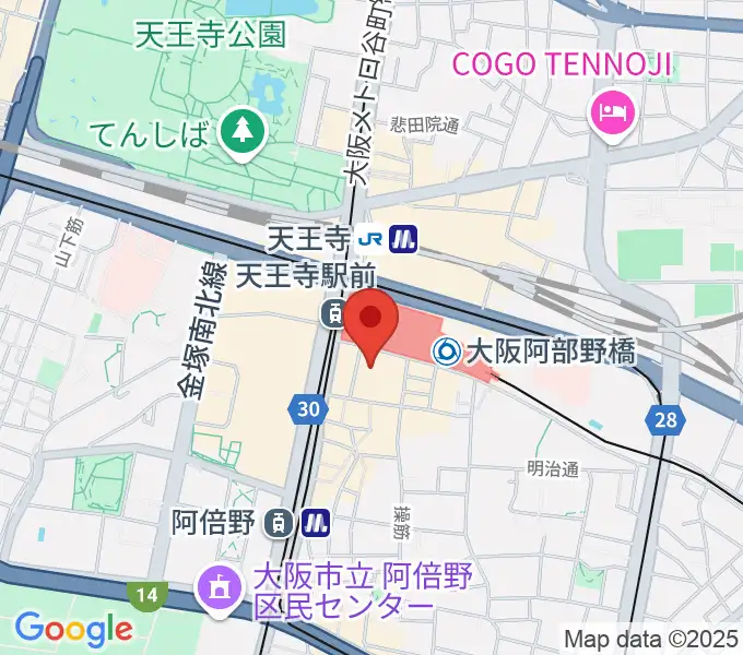 タワーレコード あべのHoop店の地図