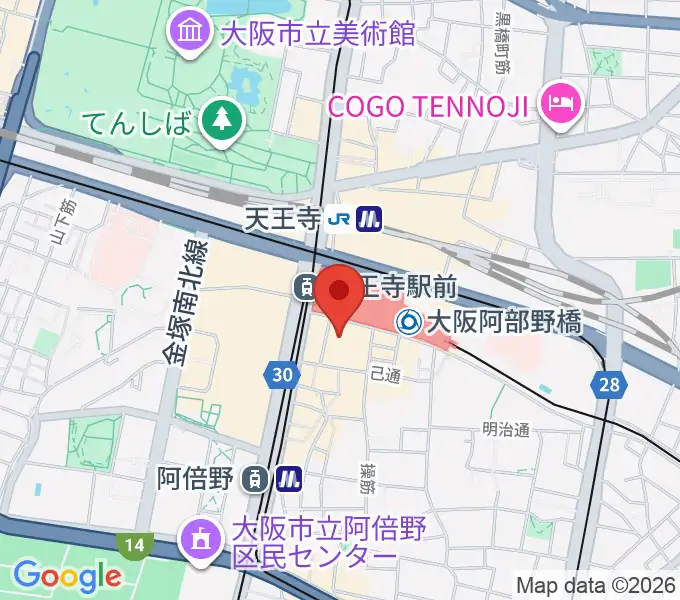 タワーレコード あべのHoop店の地図