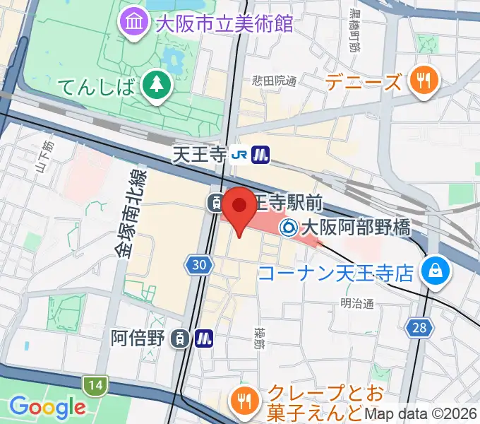 タワーレコード あべのHoop店の地図