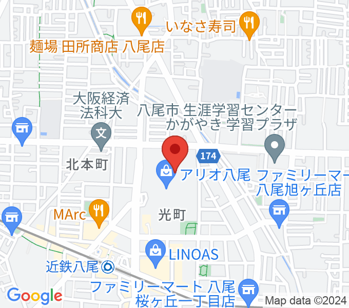 タワーレコード アリオ八尾店の場所