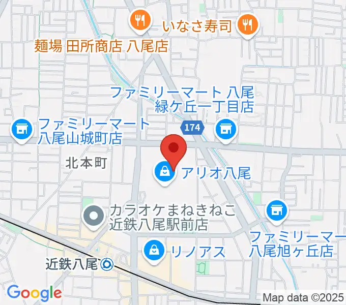 タワーレコード アリオ八尾店の地図