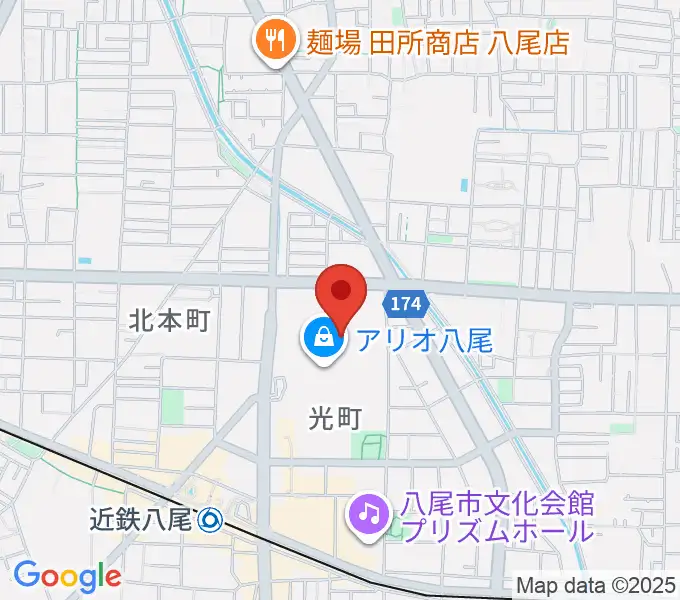 タワーレコード アリオ八尾店の地図