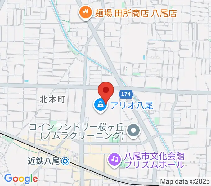 タワーレコード アリオ八尾店の地図