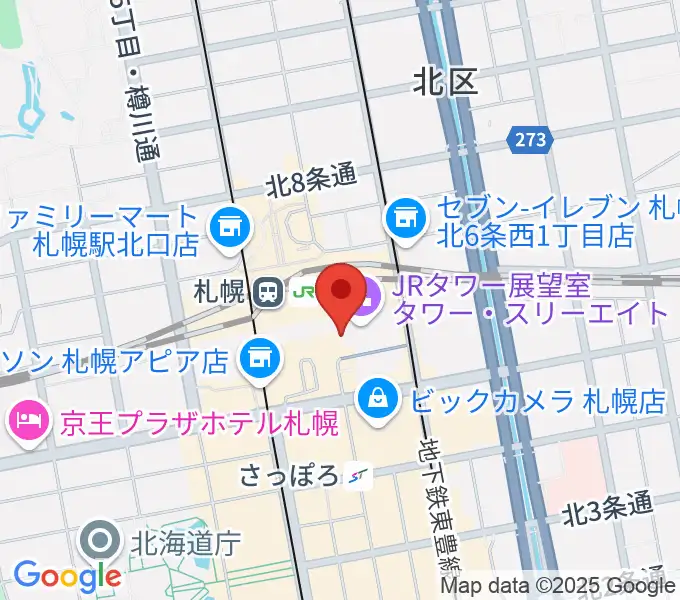 HMV札幌ステラプレイスの地図