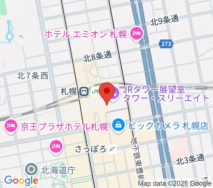 HMV札幌ステラプレイスの地図