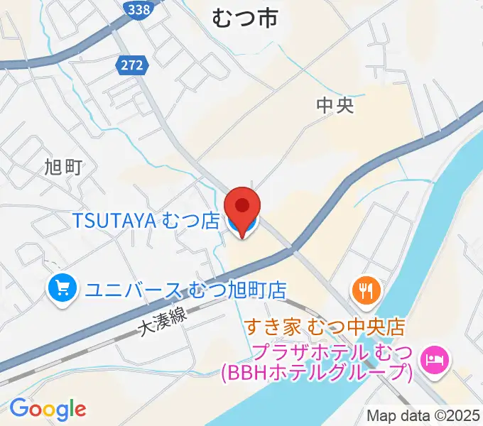 TSUTAYA むつ店の地図