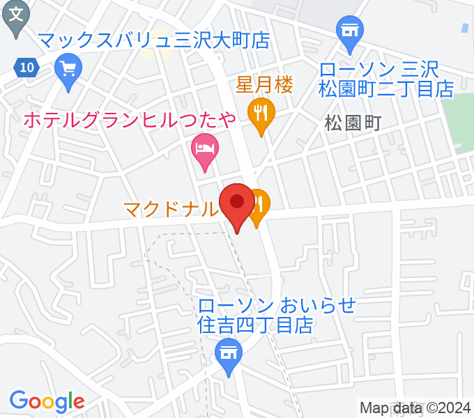 ゲオ三沢店の場所