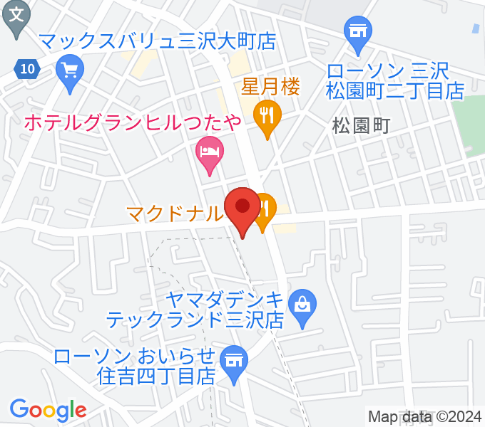 ゲオ三沢店の場所