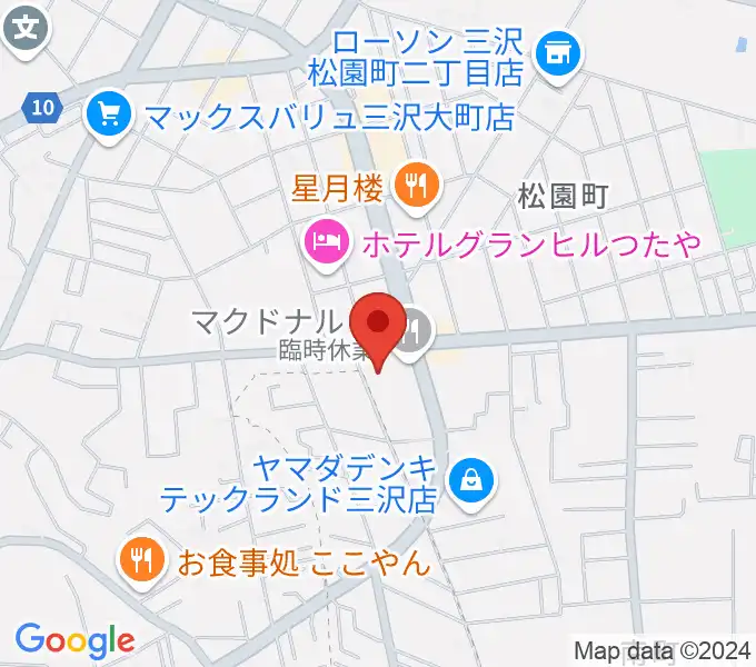 ゲオ三沢店の地図