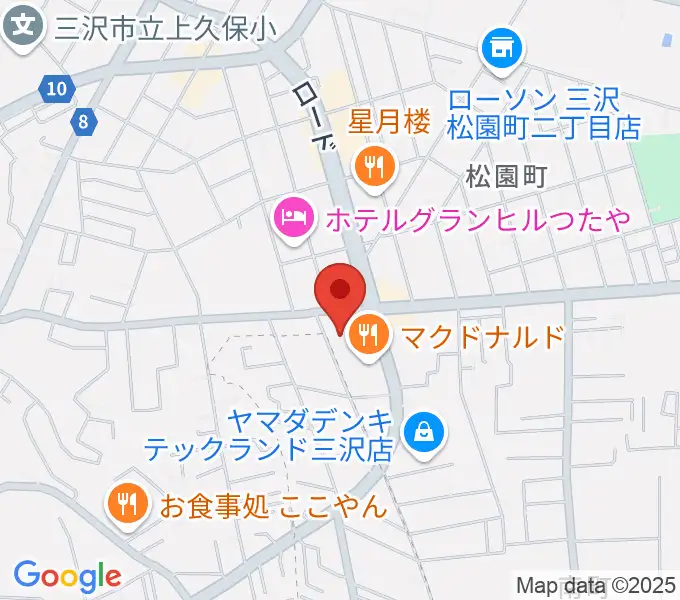 ゲオ三沢店の地図