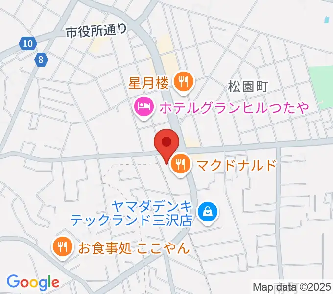 ゲオ三沢店の地図