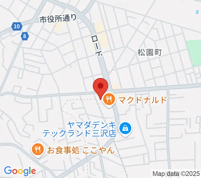 ゲオ三沢店の地図