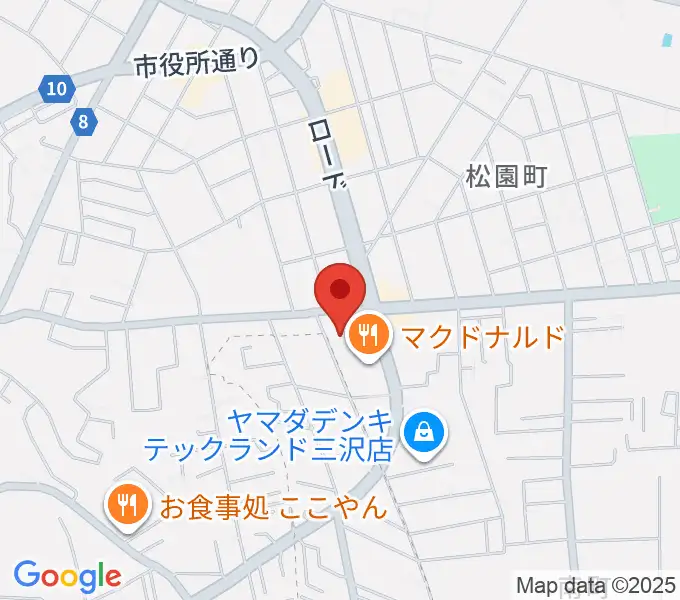 ゲオ三沢店の地図