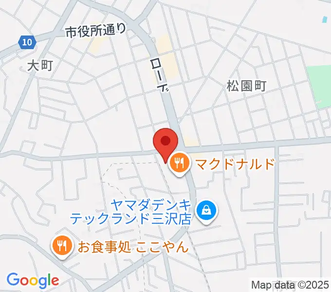 ゲオ三沢店の地図
